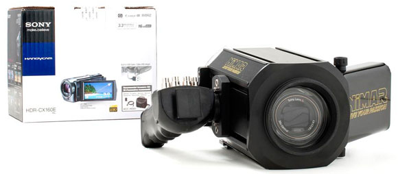 custodia Sub. Nimar NIHD100 e Videocamera Sony HDR-CX160e
