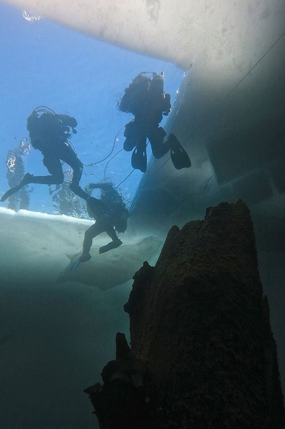 Ice diving