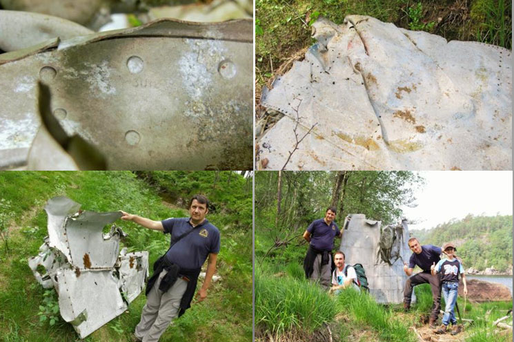 i resti del Beaufighters abbattuto