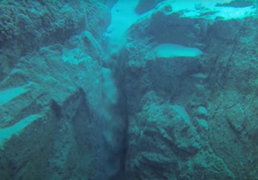 fondale subacqueo baja california Cascadas de arena