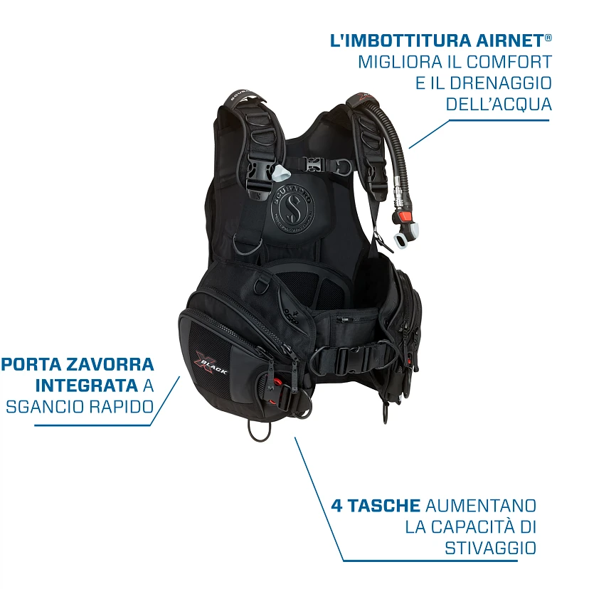informazioni tecniche gav black scubapro