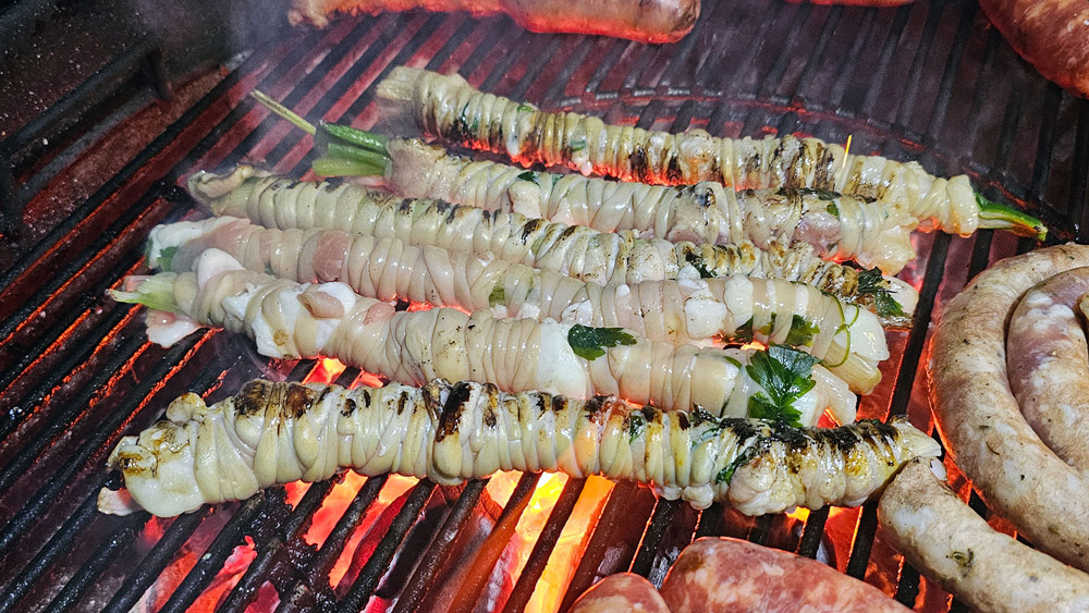 grigliata pesce vino sommerso